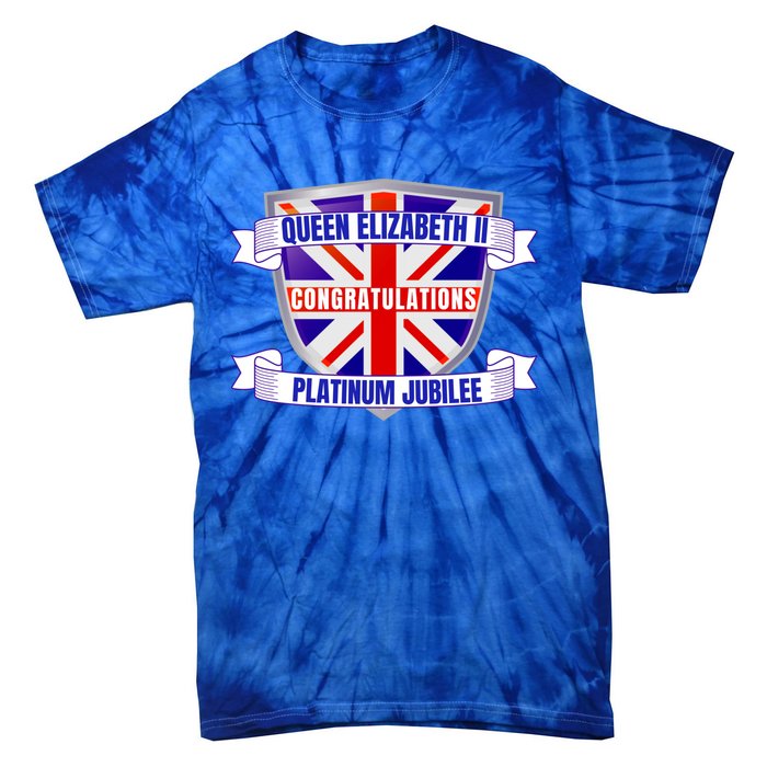 Queens Platinum Jubilee Gift Queen Platinum Jubilee Gift Tie-Dye T-Shirt