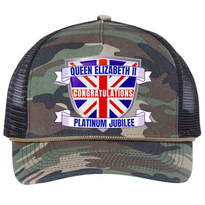 Queens Platinum Jubilee Gift Queen Platinum Jubilee Gift Retro Rope Trucker Hat Cap