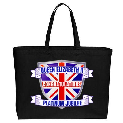 Queens Platinum Jubilee Gift Queen Platinum Jubilee Gift Cotton Canvas Jumbo Tote