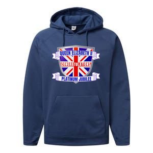 Queens Platinum Jubilee Gift Queen Platinum Jubilee Gift Performance Fleece Hoodie