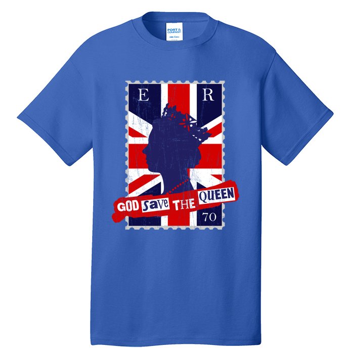 Queen's Platinum Jubilee God Save The Queen Funny Gift Tall T-Shirt