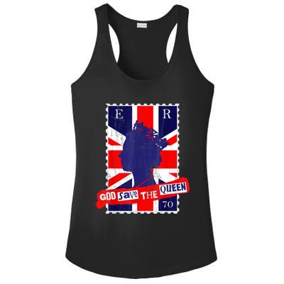 QUEEN'S PLATINUM JUBILEE GOD SAVE THE QUEEN Ladies PosiCharge Competitor Racerback Tank