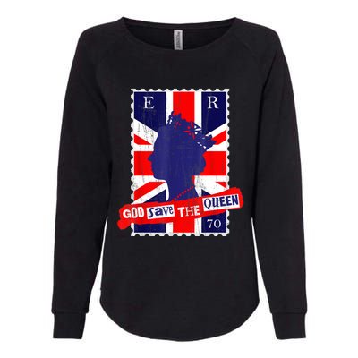 QUEEN'S PLATINUM JUBILEE GOD SAVE THE QUEEN Womens California Wash Sweatshirt