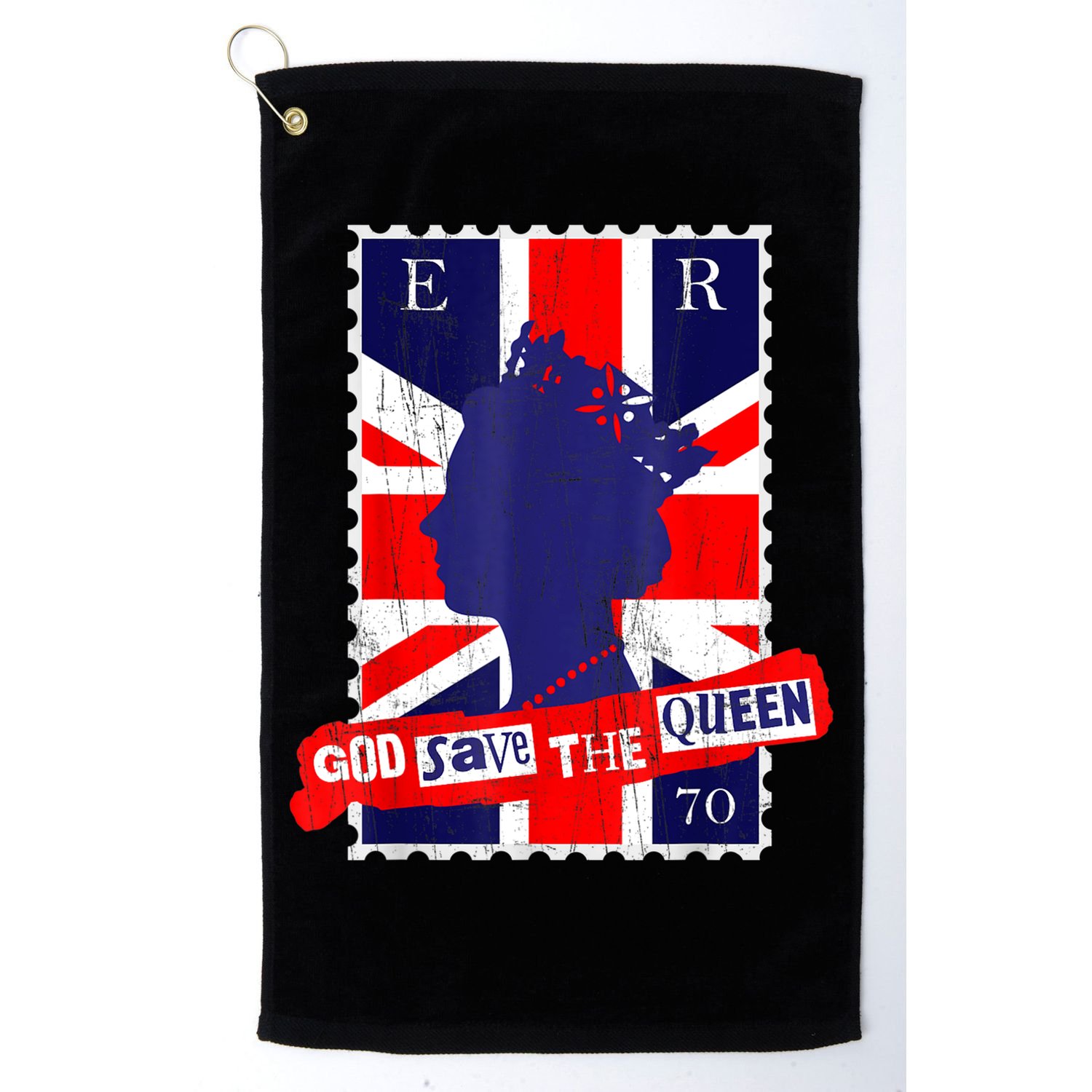 QUEEN'S PLATINUM JUBILEE GOD SAVE THE QUEEN Golf Towel
