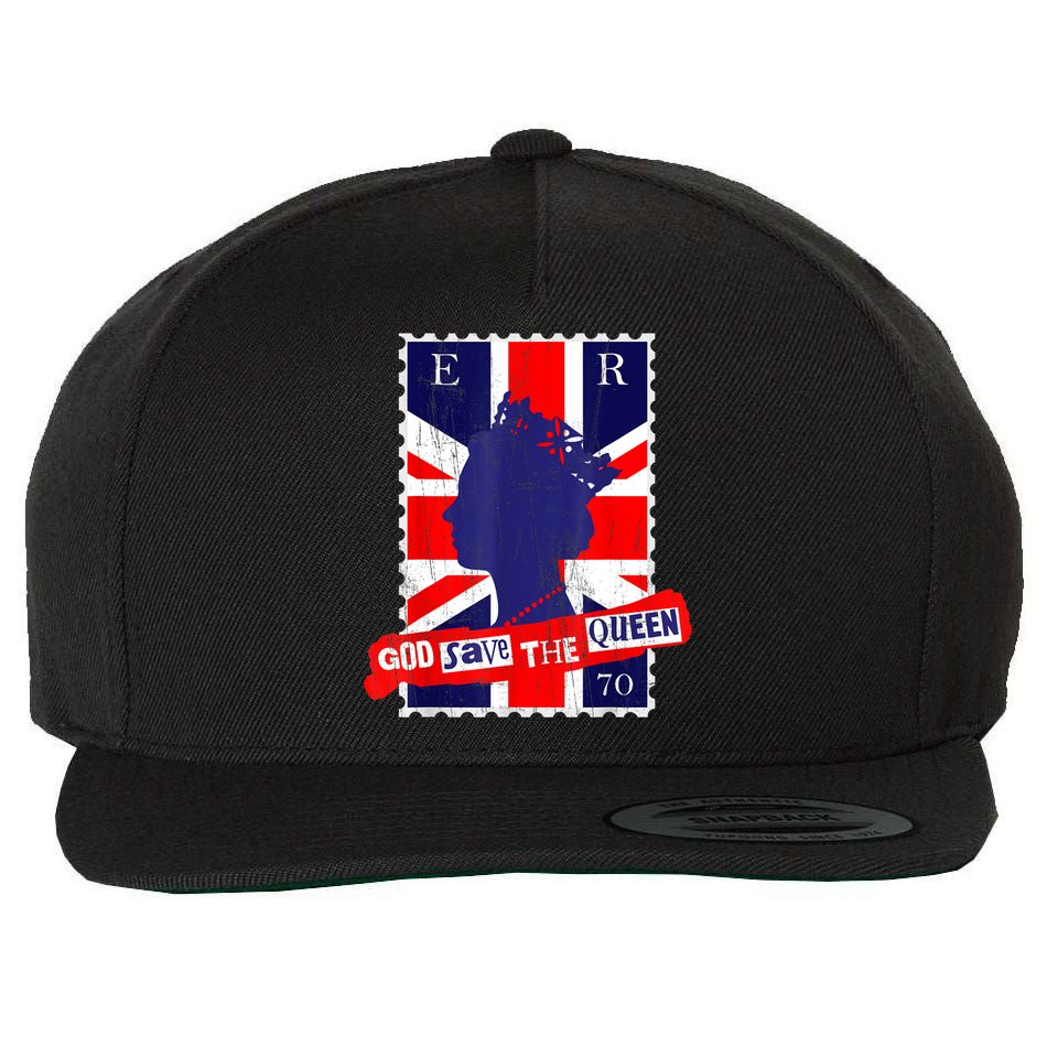 QUEEN'S PLATINUM JUBILEE GOD SAVE THE QUEEN Wool Snapback Cap