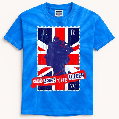 QUEEN'S PLATINUM JUBILEE GOD SAVE THE QUEEN Kids Tie-Dye T-Shirt