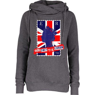 QUEEN'S PLATINUM JUBILEE GOD SAVE THE QUEEN Womens Funnel Neck Pullover Hood