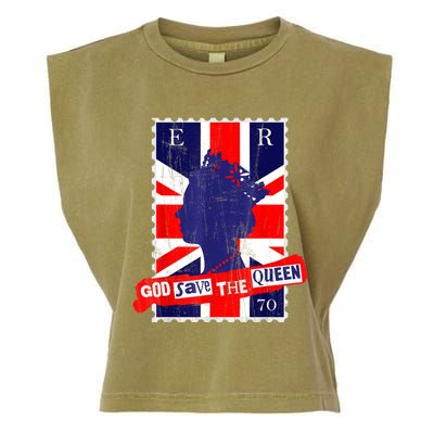 QUEEN'S PLATINUM JUBILEE GOD SAVE THE QUEEN Garment-Dyed Women's Muscle Tee