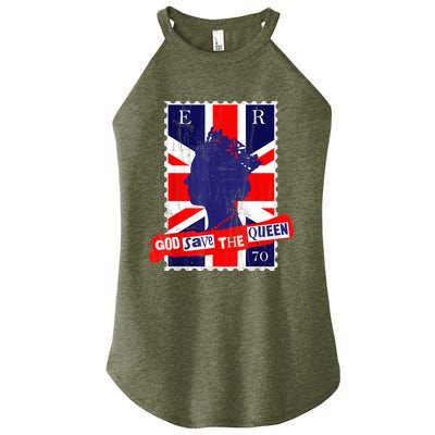 QUEEN'S PLATINUM JUBILEE GOD SAVE THE QUEEN Women's Perfect Tri Rocker Tank