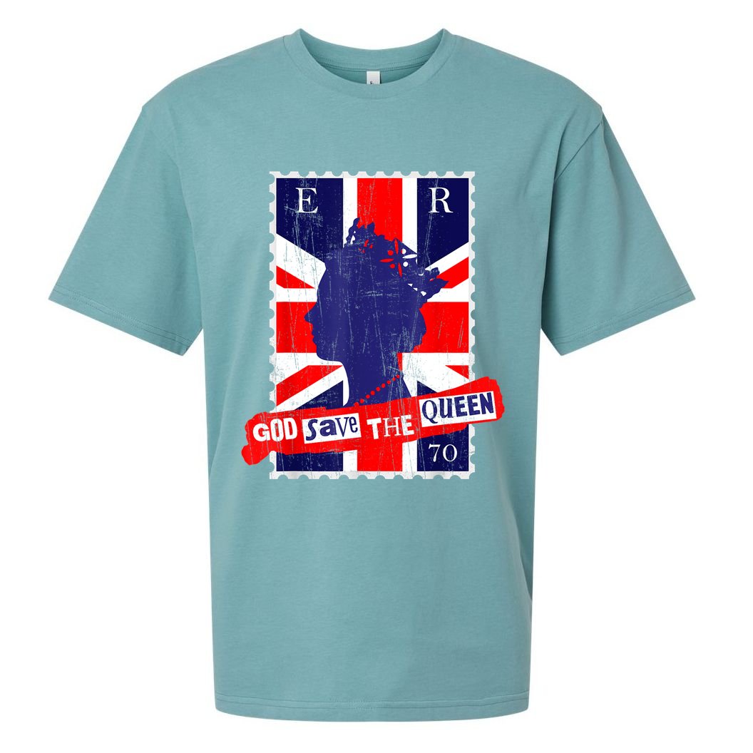 QUEEN'S PLATINUM JUBILEE GOD SAVE THE QUEEN Sueded Cloud Jersey T-Shirt