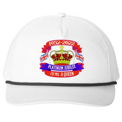 Queens Platinum Jubilee Gift Queen Jubilee Union Jack Gift Cute Gift Snapback Five-Panel Rope Hat