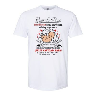 Querido PapáEsta Navidad Estoy Acurrucado Softstyle CVC T-Shirt