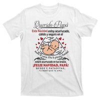 Querido PapáEsta Navidad Estoy Acurrucado T-Shirt