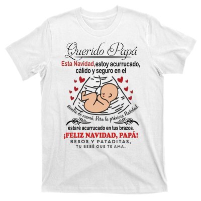 Querido PapáEsta Navidad Estoy Acurrucado T-Shirt