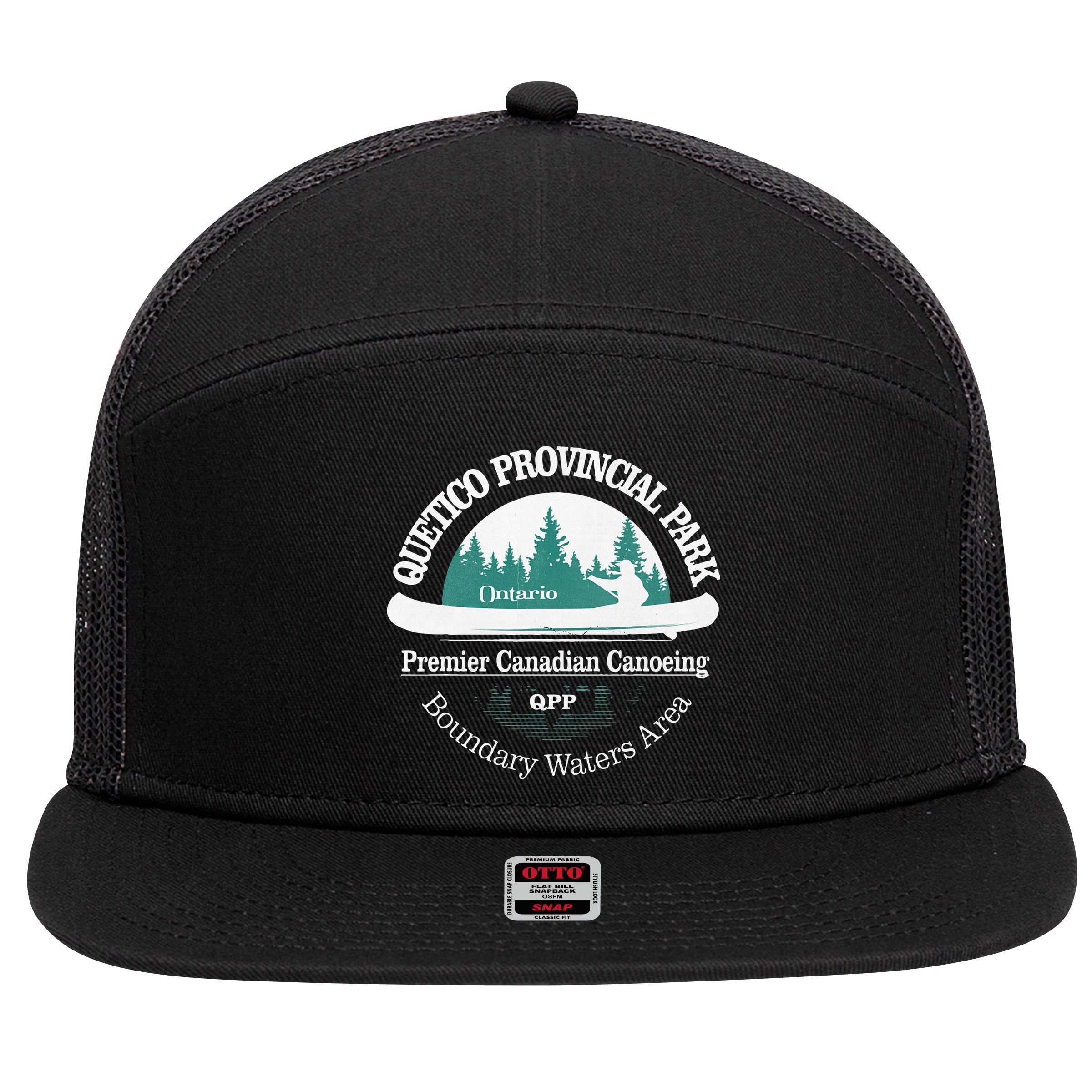 Quetico Provincial Park Ontario Canoe Camping 7 Panel Mesh Trucker Snapback Hat