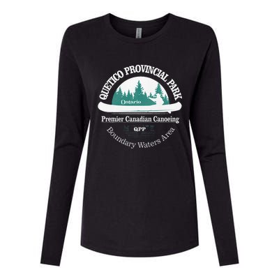 Quetico Provincial Park Ontario Canoe Camping Womens Cotton Relaxed Long Sleeve T-Shirt