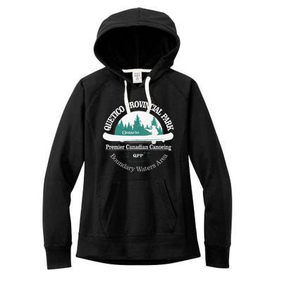 Quetico Provincial Park Ontario Canoe Camping Women's Fleece Hoodie