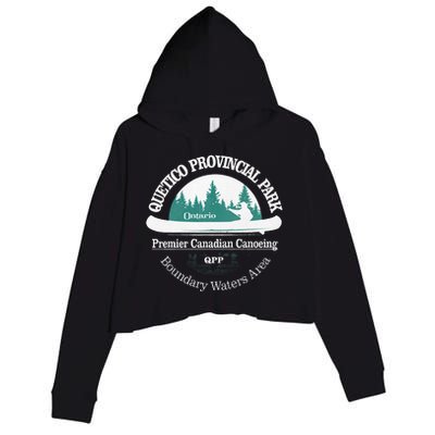 Quetico Provincial Park Ontario Canoe Camping Crop Fleece Hoodie