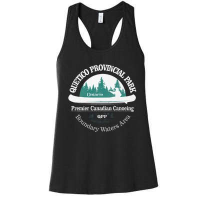 Quetico Provincial Park Ontario Canoe Camping Women's Racerback Tank