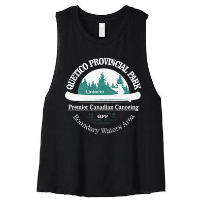 Quetico Provincial Park Ontario Canoe Camping Women's Racerback Cropped Tank