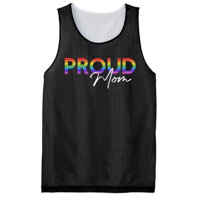 Queer Pride Proud Mom Rainbow Equality Pride Month LGBT Mesh Reversible Basketball Jersey Tank