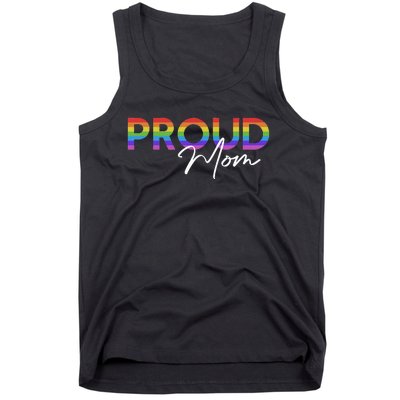 Queer Pride Proud Mom Rainbow Equality Pride Month LGBT Tank Top