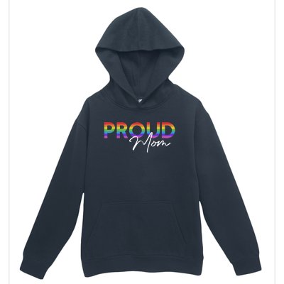 Queer Pride Proud Mom Rainbow Equality Pride Month LGBT Urban Pullover Hoodie