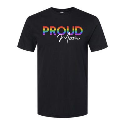 Queer Pride Proud Mom Rainbow Equality Pride Month LGBT Softstyle CVC T-Shirt