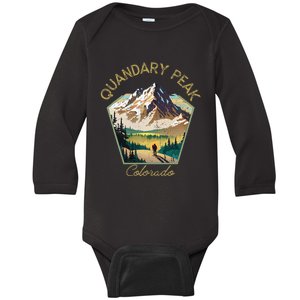 Quandary Peak Retro Clothing Quandary Peak Souvenir Baby Long Sleeve Bodysuit