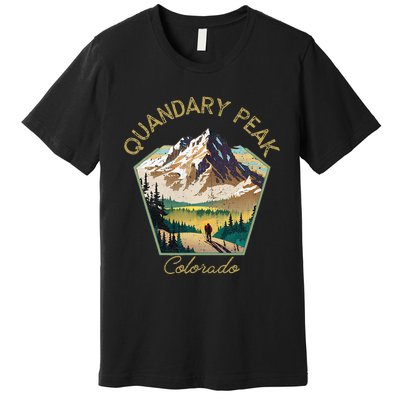 Quandary Peak Retro Clothing Quandary Peak Souvenir Premium T-Shirt