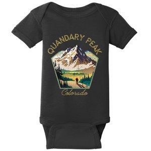 Quandary Peak Retro Clothing Quandary Peak Souvenir Baby Bodysuit