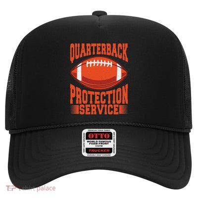 Quarterback Protection Service High Crown Mesh Back Trucker Hat