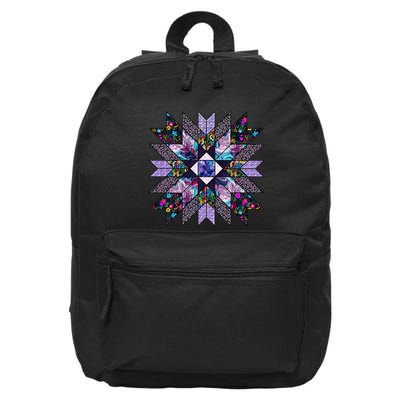 Quilt Pattern Sewing Quilting Quilter Sewer Quilt Lover 16 in Basic Backpack
