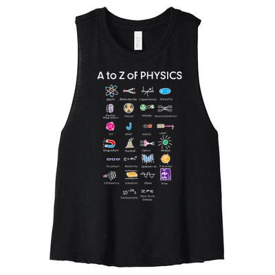 Quantum Physics String Theory Physics Student Science Women's Racerback Cropped Tank