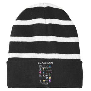 Quantum Physics String Theory Physics Student Science Striped Beanie with Solid Band