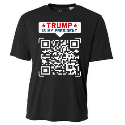 Qr President Trump 4547 Trump Dancing Code Cooling Performance Crew T-Shirt