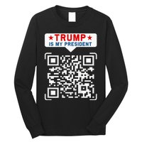 Qr President Trump 4547 Trump Dancing Code Long Sleeve Shirt