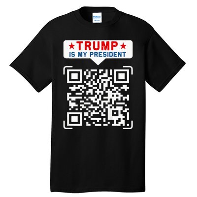 Qr President Trump 4547 Trump Dancing Code Tall T-Shirt