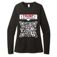 Qr President Trump 4547 Trump Dancing Code Womens CVC Long Sleeve Shirt