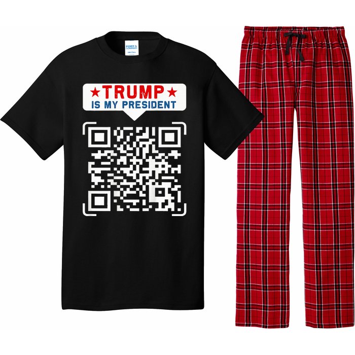 Qr President Trump 4547 Trump Dancing Code Pajama Set