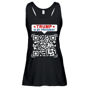 Qr President Trump 4547 Trump Dancing Code Ladies Essential Flowy Tank