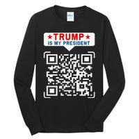 Qr President Trump 4547 Trump Dancing Code Tall Long Sleeve T-Shirt