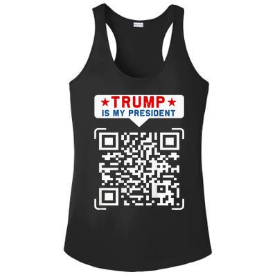 Qr President Trump 4547 Trump Dancing Code Ladies PosiCharge Competitor Racerback Tank