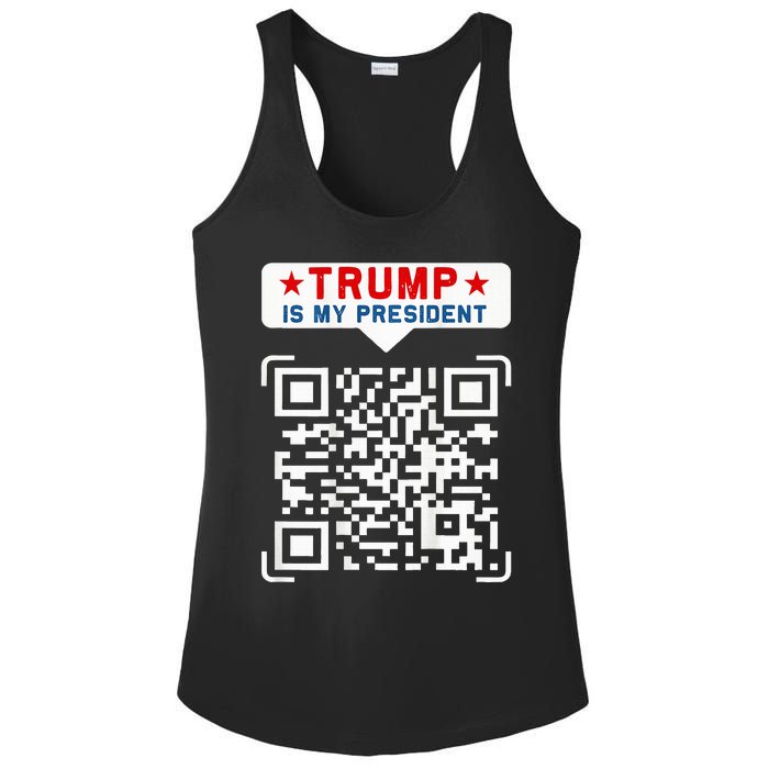 Qr President Trump 4547 Trump Dancing Code Ladies PosiCharge Competitor Racerback Tank