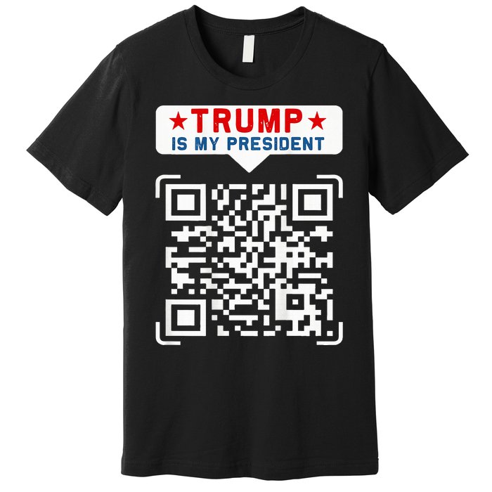 Qr President Trump 4547 Trump Dancing Code Premium T-Shirt