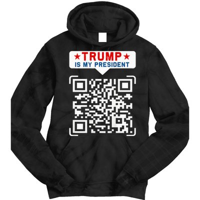 Qr President Trump 4547 Trump Dancing Code Tie Dye Hoodie