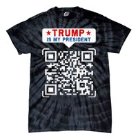 Qr President Trump 4547 Trump Dancing Code Tie-Dye T-Shirt