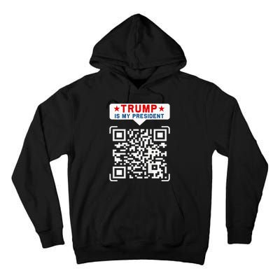 Qr President Trump 4547 Trump Dancing Code Tall Hoodie