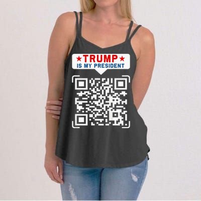 Qr President Trump 4547 Trump Dancing Code Women's Strappy Tank