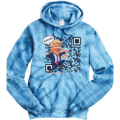 Qr President Trump Dance Code Tie Dye Hoodie